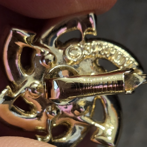 Lot of 3 Vintage Costume Jewelry Clip On Earrings Multi Color Rhinestones Coro - Picture 7 of 8